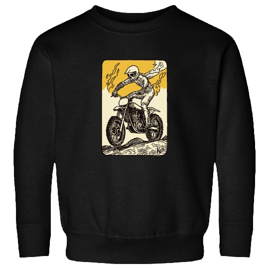 Tarot Card Motocross Rider Sweatshirts