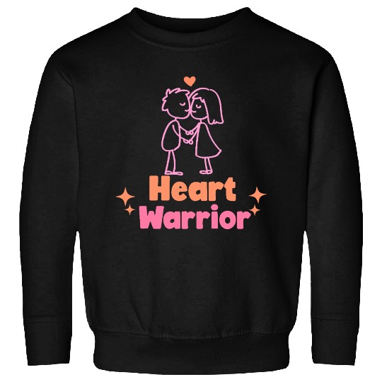 Heart warrior, valentine Sweatshirts