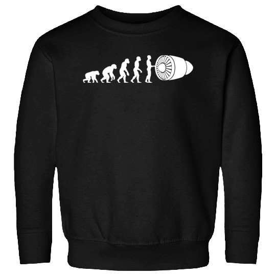 Human Evolution: Aircraft Mechanic Sweatshirts