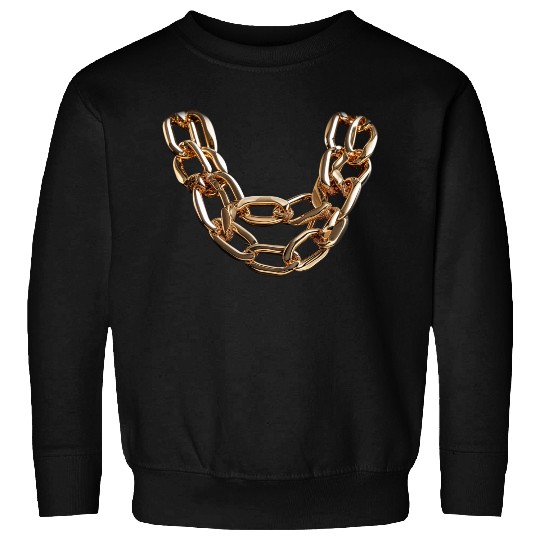 Shiny gold bold chain Sweatshirts