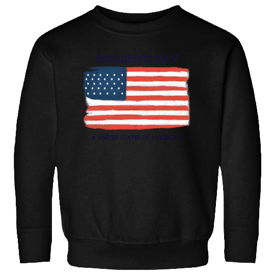 US flag.Presidents Day Sweatshirts