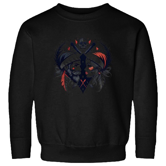 Pirate Love: Romantic Skull & Crossbones Sweatshirts