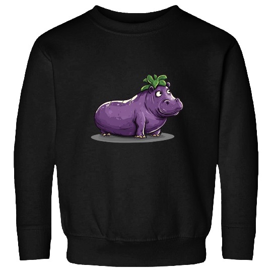 Hip Eggplant Sweatshirts