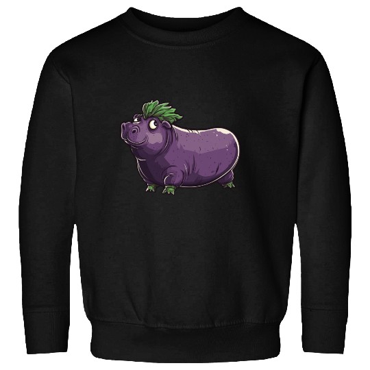 Hip Eggplant Sweatshirts