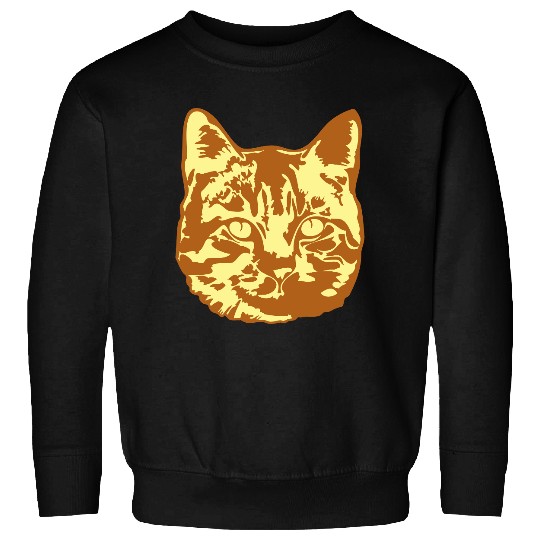 Cat Lover Realistic Pet Face Cute Cool Kitten Head Sweatshirts