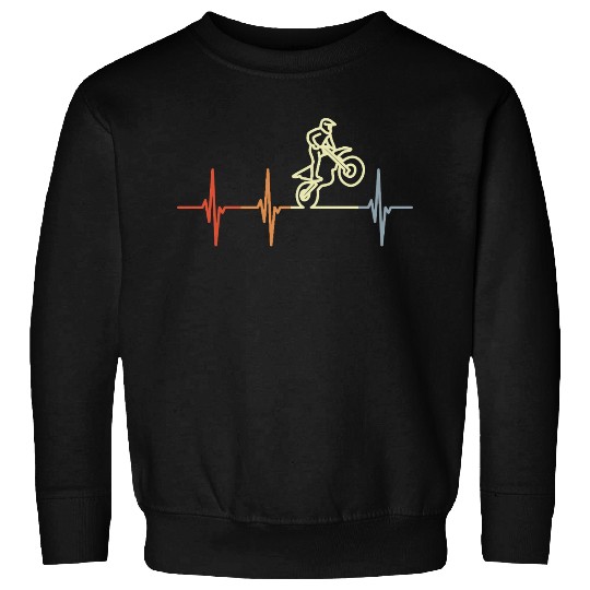 My Heart Beats For Motocross Sweatshirts