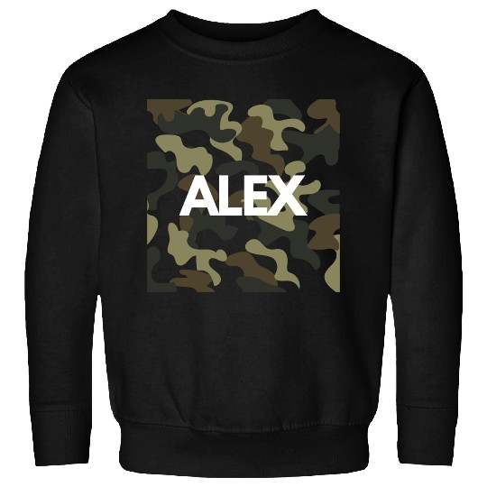 Alex Name Sweatshirts Men Good Quality Camouflage