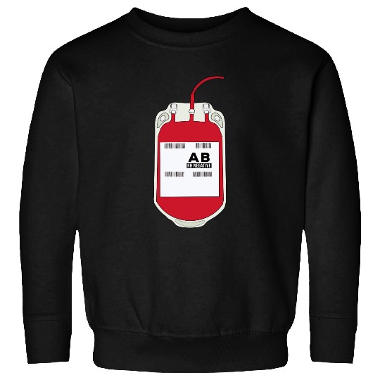 AB Negative Blood Bag Sweatshirts