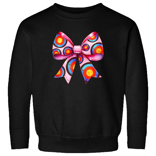 Coquette Bow Archery Archer Bow and Arrow Sweatshirts