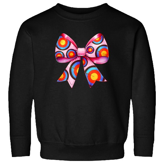 Coquette Bow Archery Archer Bow and Arrow Sweatshirts