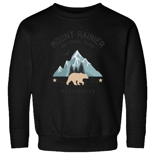 Mount Rainier National Park Est. 1889 Washington Sweatshirts