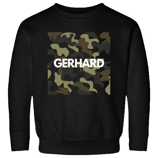 Gerhard Name Sweatshirts Men Good Quality Camouflage