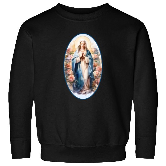 Blessed Mother Mary Knows Best Catholic Sweatshirts