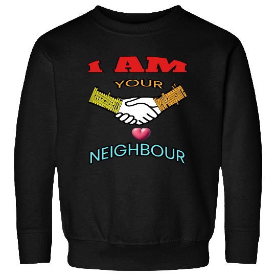 I AM YOUR NEIGHOUR MASSACHUSETTS AND NEW HAMPSHIRE Sweatshirts