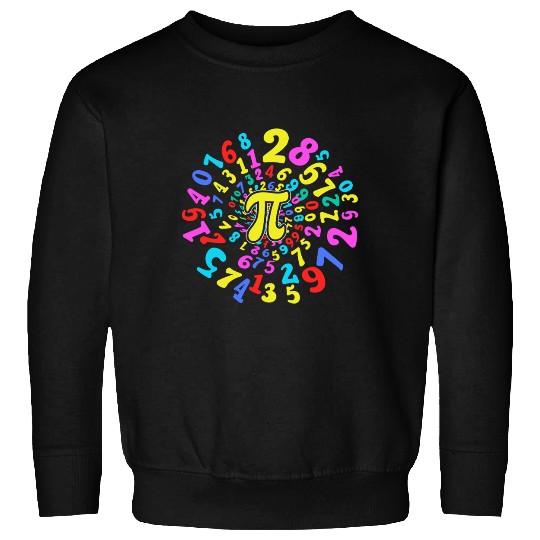 Happy Pi Day Swirling Numbers Math Fun Sweatshirts