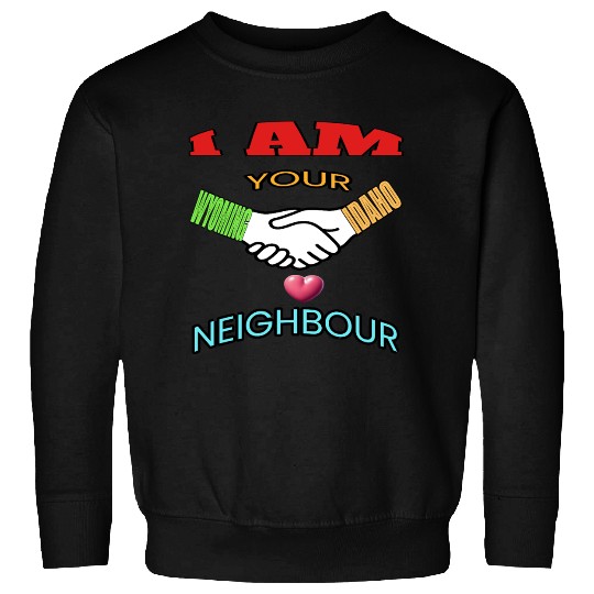 I AM YOUR NEIGHOUR WYOMING AND IDAHO Sweatshirts