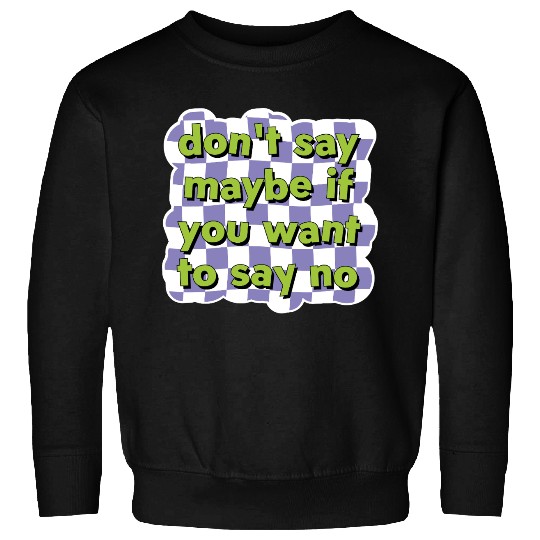 Assertive Choice Checkerboard Sweatshirts