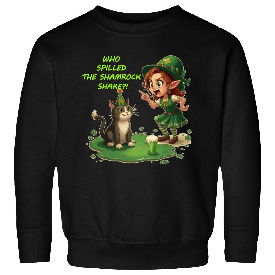 Who spilled the Shamrock Shake?! Sweatshirts