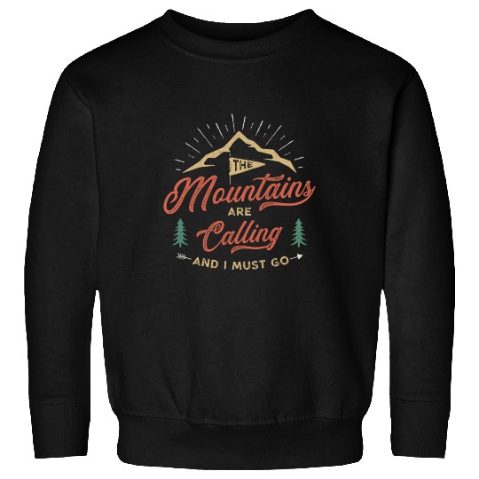 The Mountains Are Calling Vintage Design Sweatshirts