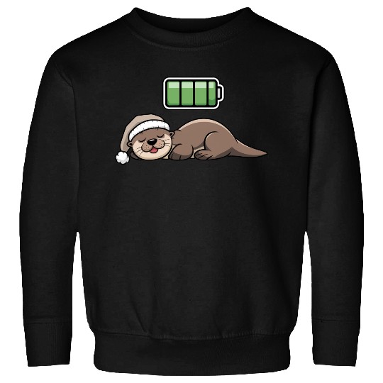 Sea Otter Sleeping Recharging Night Bedtime Sweatshirts