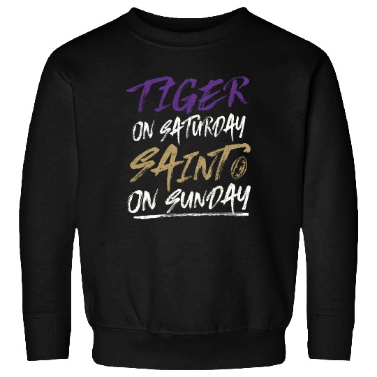 Tiger on Saturday Saint on Sunday Vintage Sweatshirts