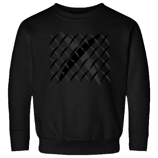 Geometric Distortion Pattern Sweatshirts