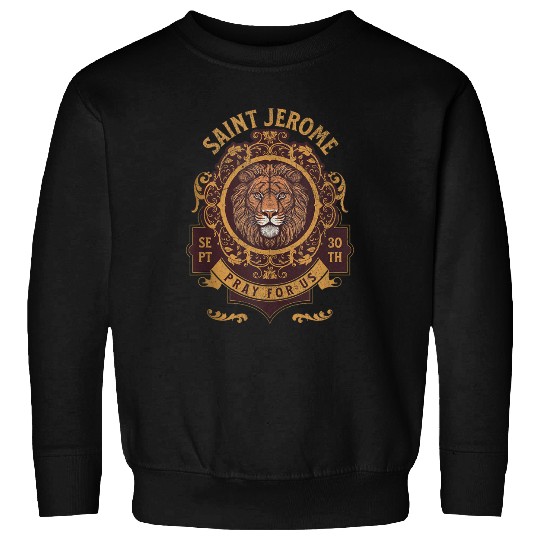 Saint Jerome and the Lion Catholic Sweatshirts