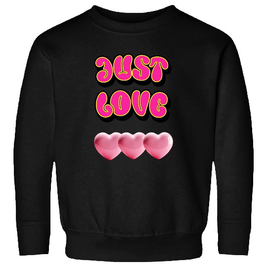 Just Love: Y2K 2000s Heart Sweatshirts