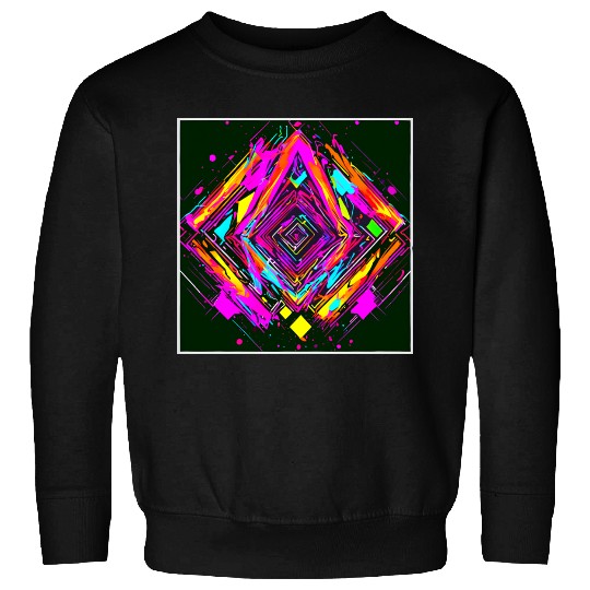 Neon Colors Vintage Party Rave Sweatshirts
