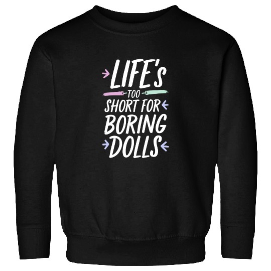 Creepy Dollmaking Haunted Doll Collector Sweatshirts