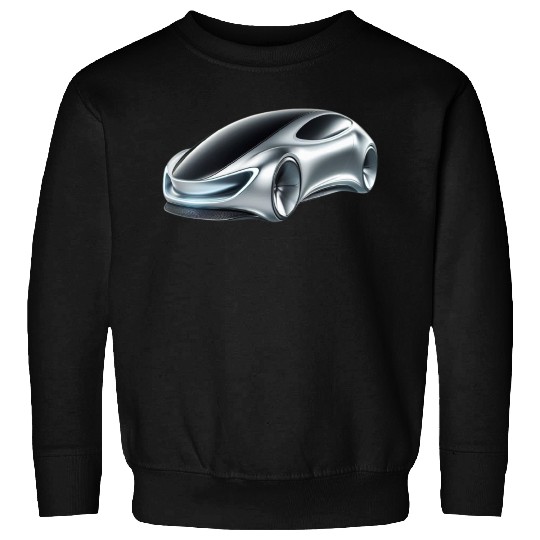 Silver and Black Futuristic Car Sweatshirts
