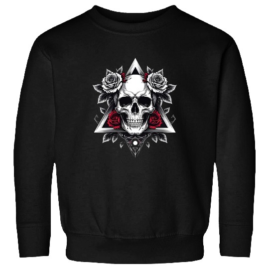 Gothic Skull & Roses Aesthetic Sweatshirts