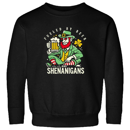 St. Patrick's Day Fun With Beer And shenanigans Sweatshirts
