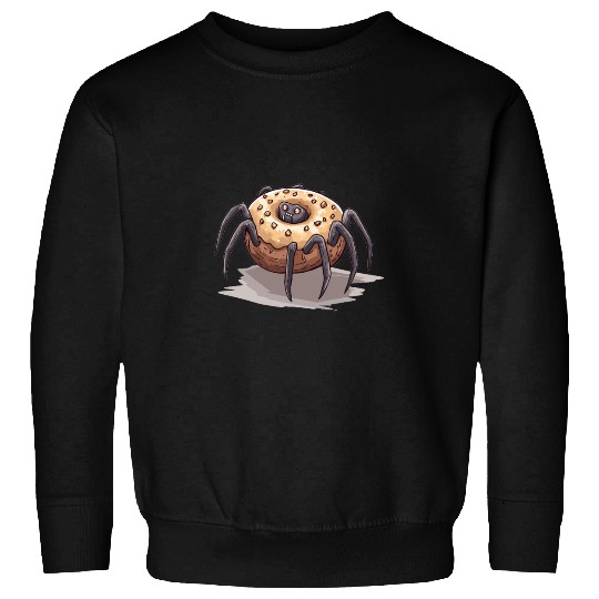 Donut Spider Funny Creative Motif Sweatshirts