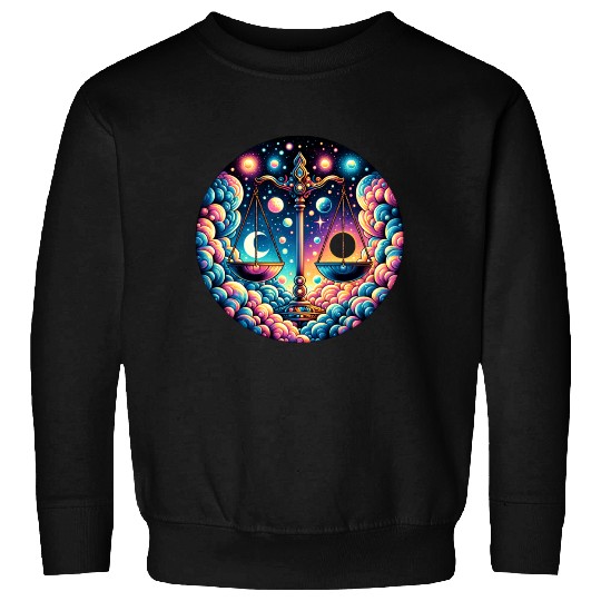 Libra - Celestial Scales of Balance Sweatshirts