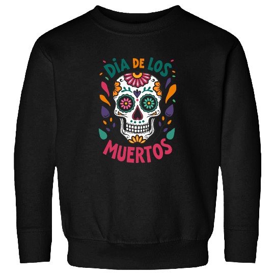 Mexico Día de los Muertos Skull Sweatshirts