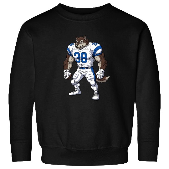 Wolf American football player Sweatshirts