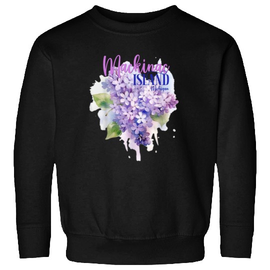 Mackinac Island Michigan Lilacs Lilac Festival Sta Sweatshirts