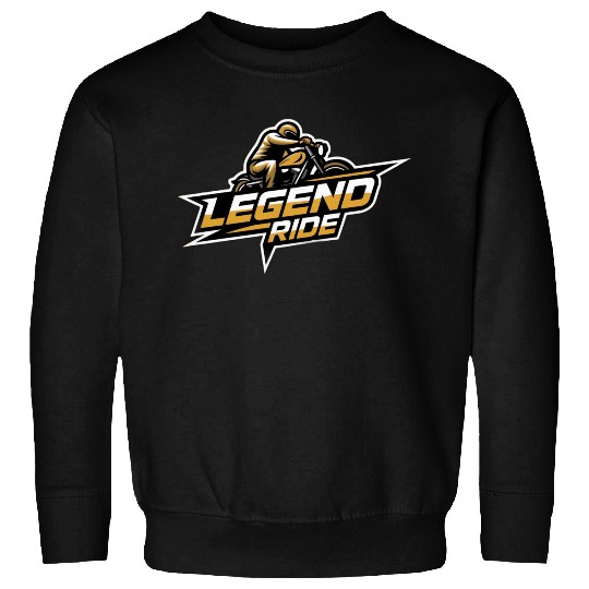"LEGEND RIDE" | Black & Gold | Biker Sweatshirts