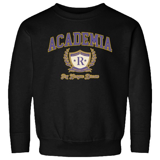 Academia Aesthetic College Logo - Vintage Universi Sweatshirts