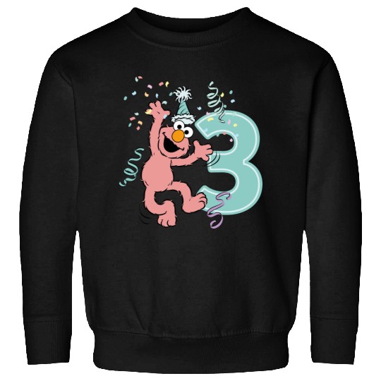 Sesame Street Birthday Design With Elmo 3 Years Sweatshirts