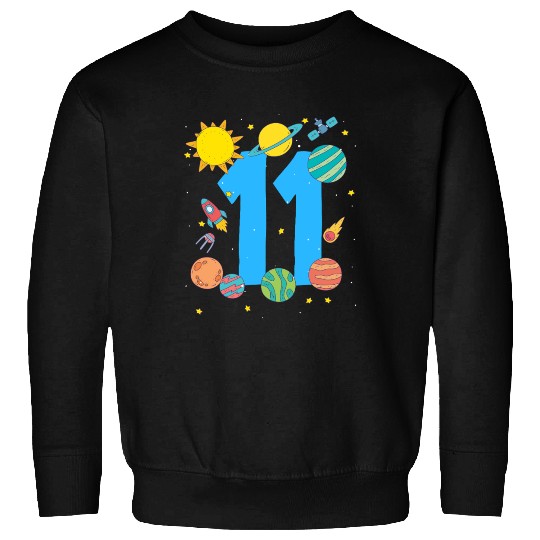 Space Adventure Number 11 Birthday Cosmos Sweatshirts