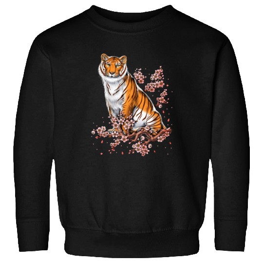 Cherry Blossom Tiger Sweatshirts