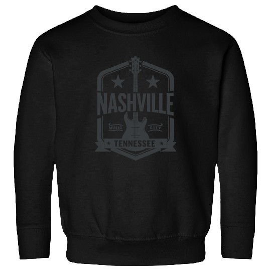 Nashville Music City Guitar Tennessee Sweatshirts