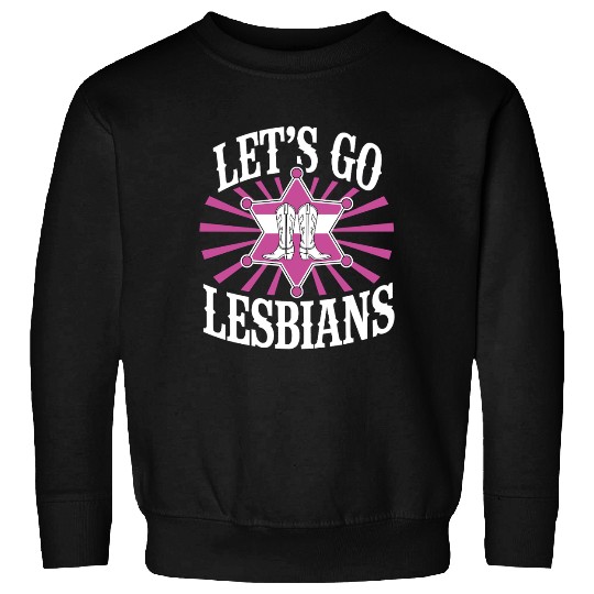 Let’s Go Lesbians Subtle Lesbian Pride Sweatshirts