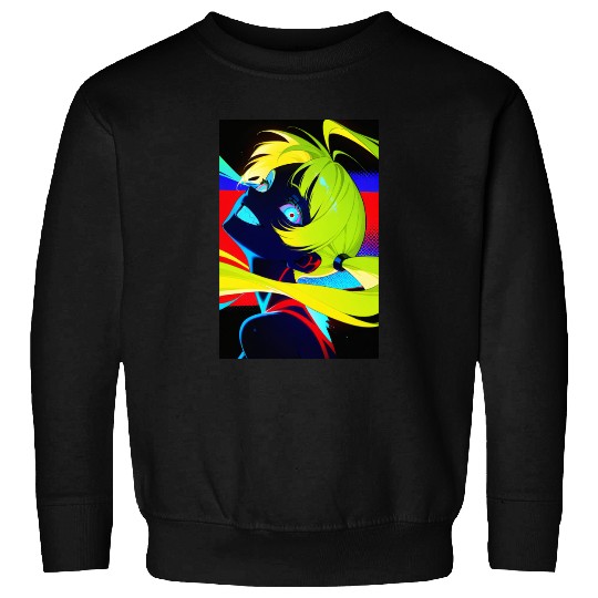 Neon Cyberpunk Anime Aesthetic Sweatshirts