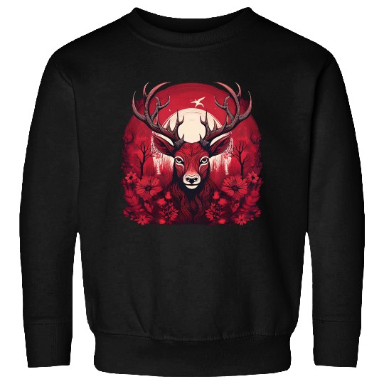 Stag of the Crimson Grove Sweatshirts