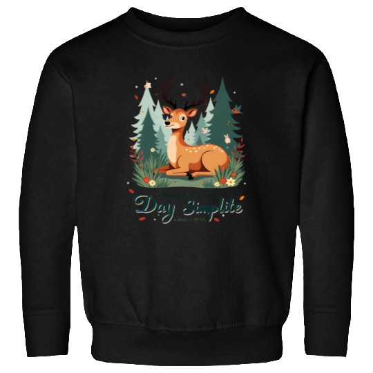 Forest Spirit-Simplicity with the Beauty of a Deer Sweatshirts