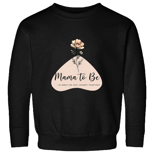 Mama to Be flower line art for new mom Sweatshirts