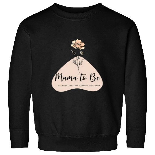 Mama to Be flower line art for new mom Sweatshirts